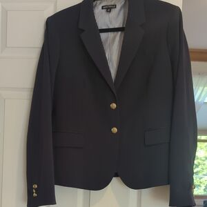 J. Crew Navy Blazer with Gold Buttons